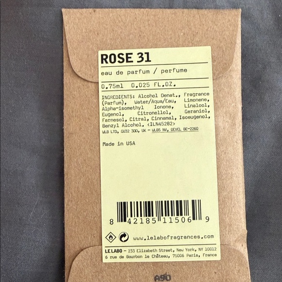LE LABO ROSE 31 - Picture 2 of 2